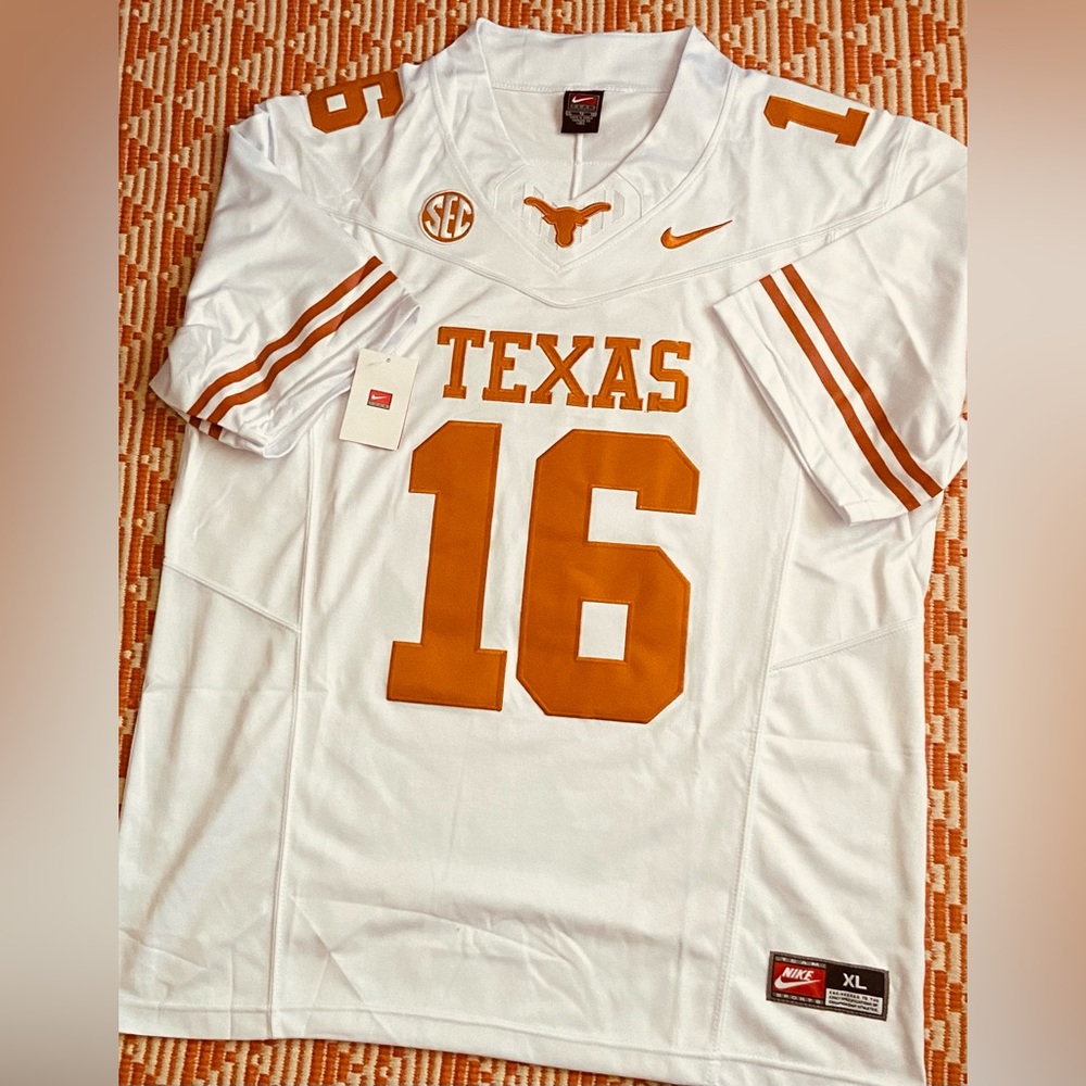 Texas Longhorns #16 Arch Manning White Jersey Sz:XLarge